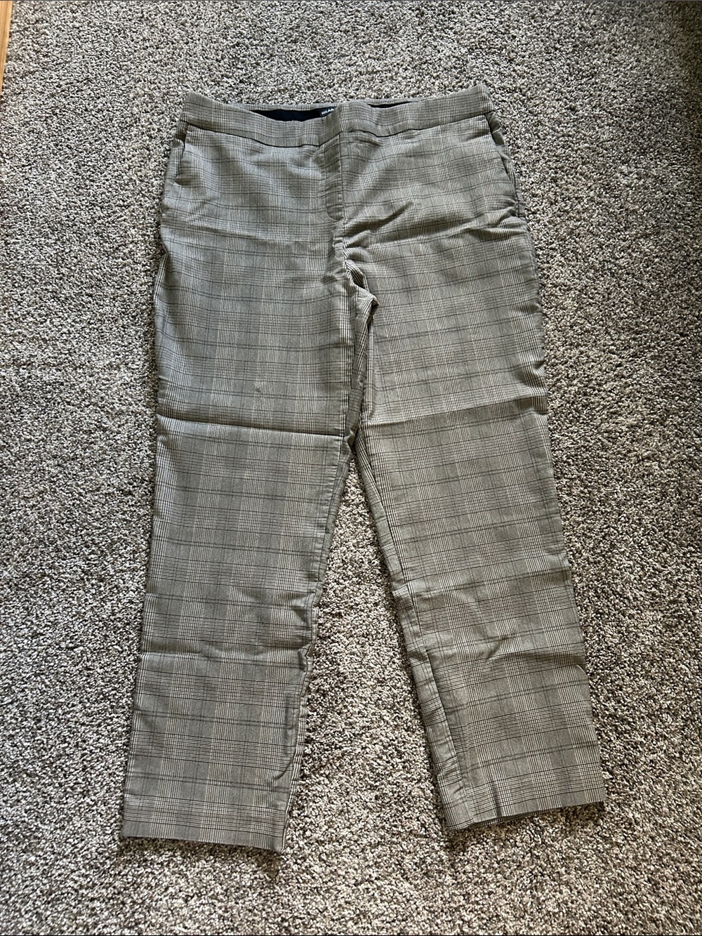 Hilary Radley Women’s Plaid Dress Pants - Brown and Black